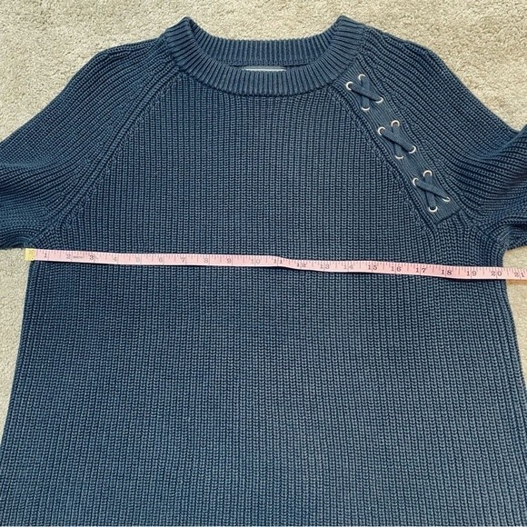 Land’s End Navy Sweater Size M/P - Picture 7 of 10